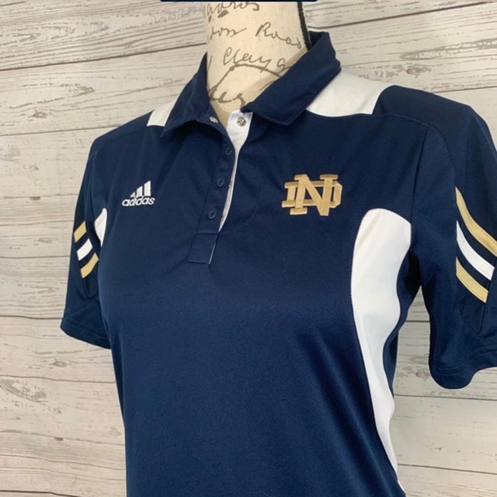 Woman’s Adidas - Notre Dame polo, Scorch Climalite